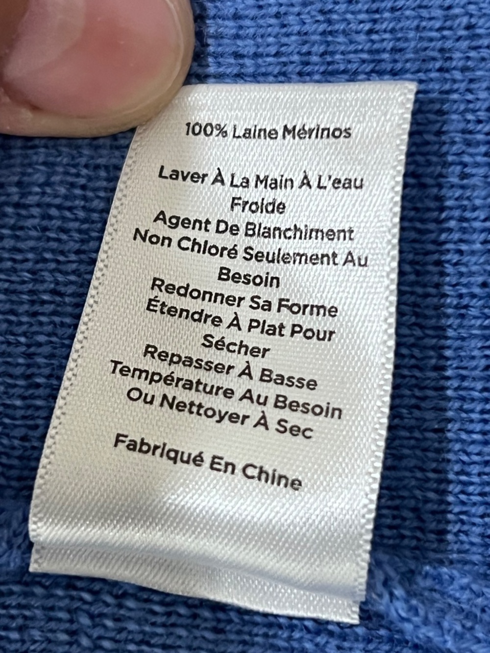 Pure Merino Wool Talbots Sweater Blazer Jacket Blue Size Large Button Front - Picture 4 of 16